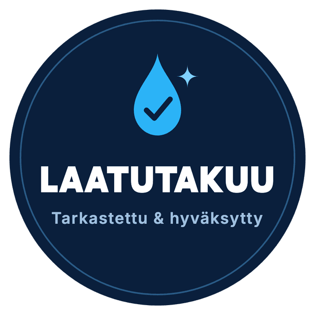 Laatutakuu, tarkastettu ja hyväksytty